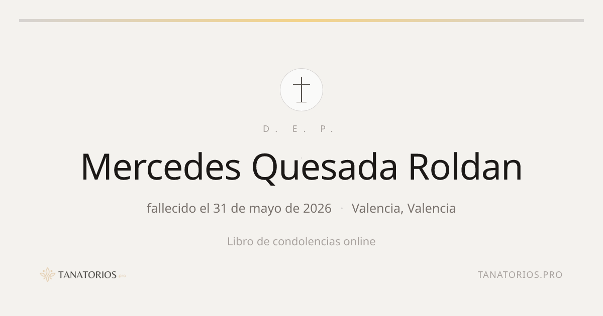 Memorial de Mercedes Quesada Roldan