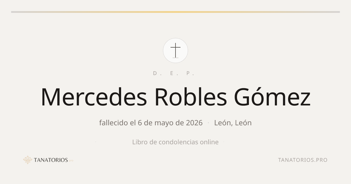 Memorial de Mercedes Robles Gómez