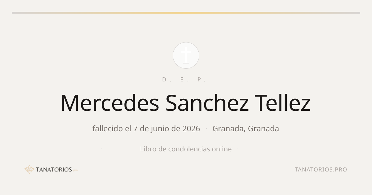 Memorial de Mercedes Sanchez Tellez