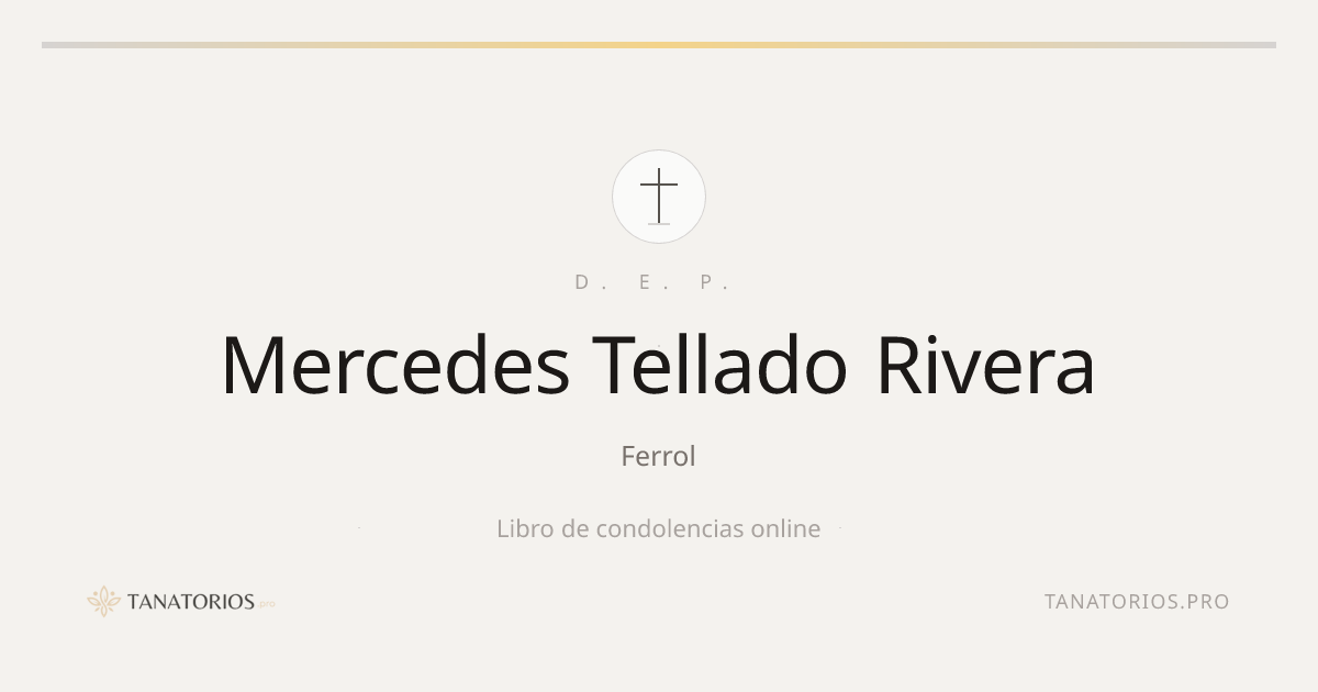 Memorial de Mercedes Tellado Rivera