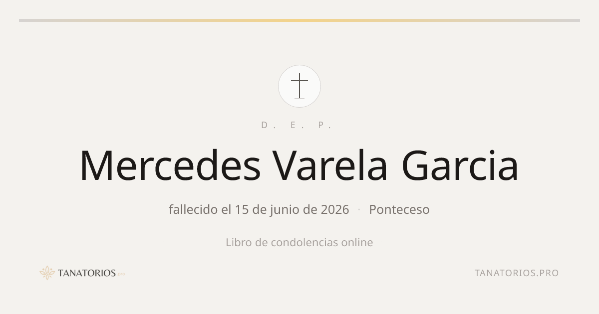 Memorial de Mercedes Varela Garcia