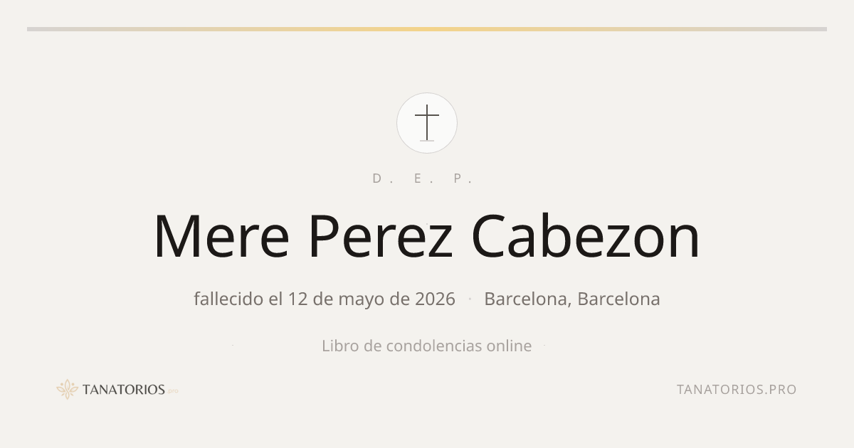 Memorial de Mere Perez Cabezon