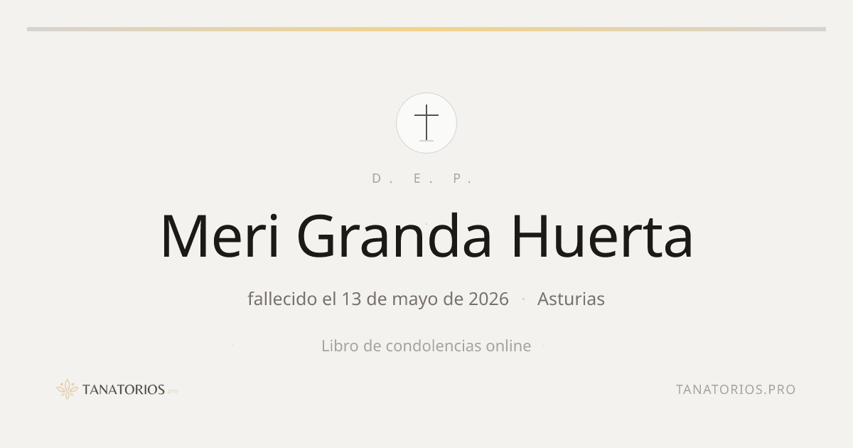 Memorial de Meri Granda Huerta