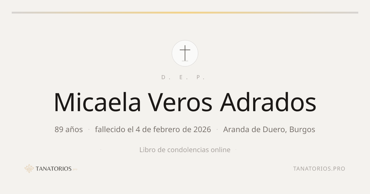 Memorial de Micaela Veros Adrados