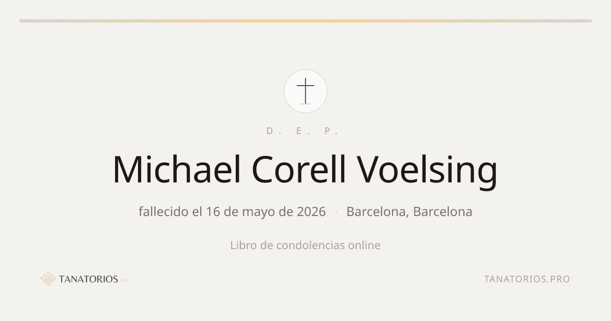 Memorial de Michael Corell Voelsing