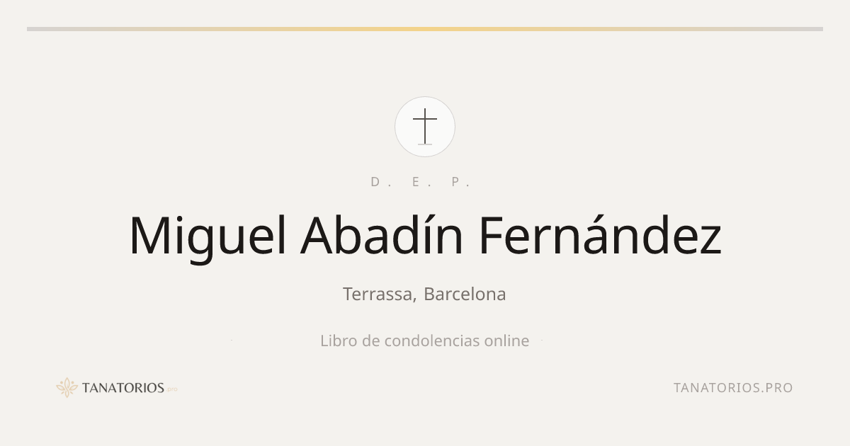 Memorial de Miguel Abadín Fernández