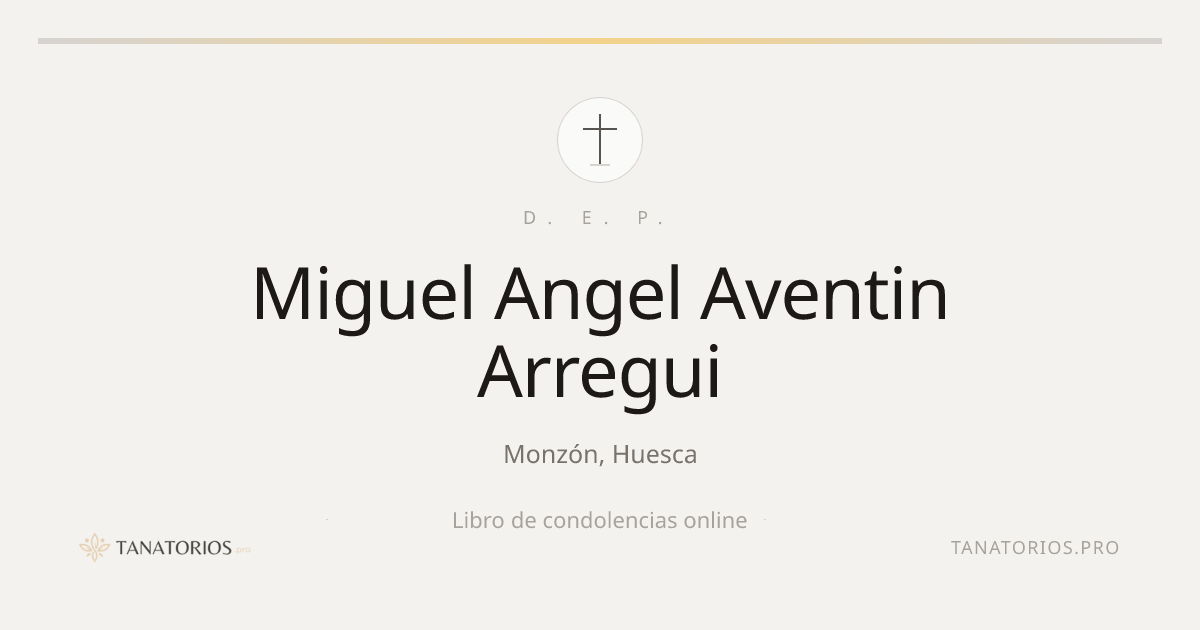 Memorial de Miguel Angel Aventin Arregui