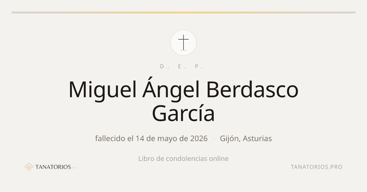 Memorial de Miguel Ángel Berdasco García