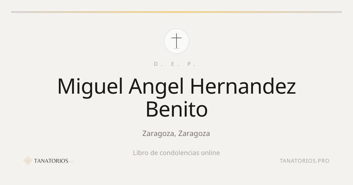Memorial de Miguel Angel Hernandez Benito
