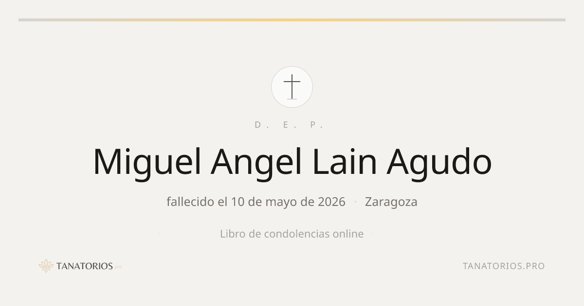 Memorial de Miguel Angel Lain Agudo