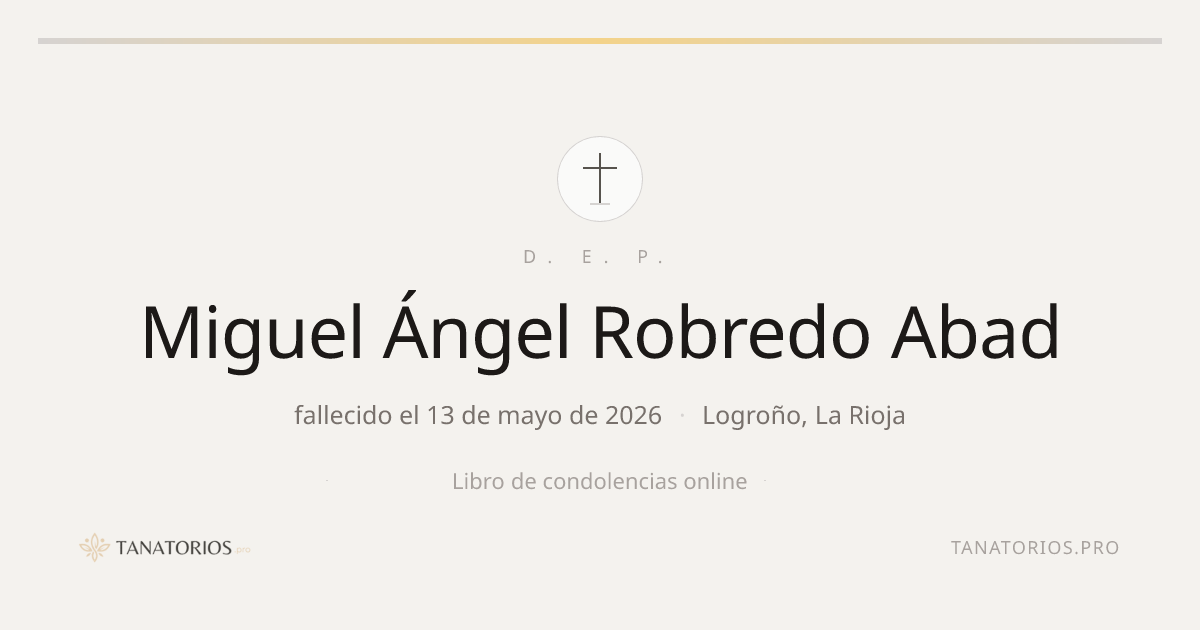 Memorial de Miguel Ángel Robredo Abad