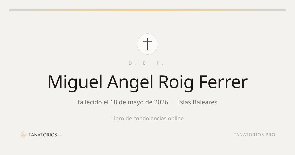 Memorial de Miguel Angel Roig Ferrer