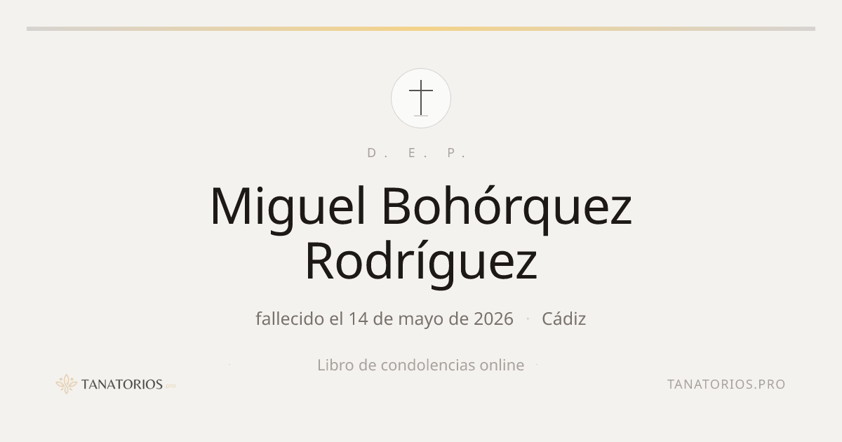 Memorial de Miguel Bohórquez Rodríguez