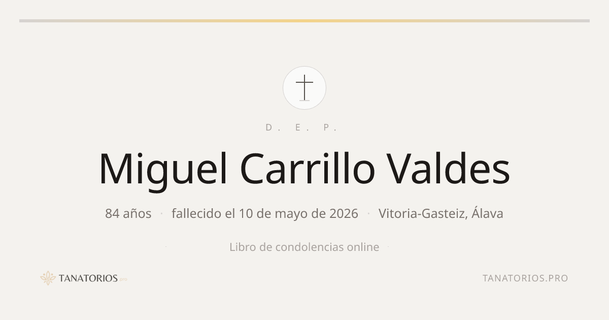 Memorial de Miguel Carrillo Valdes