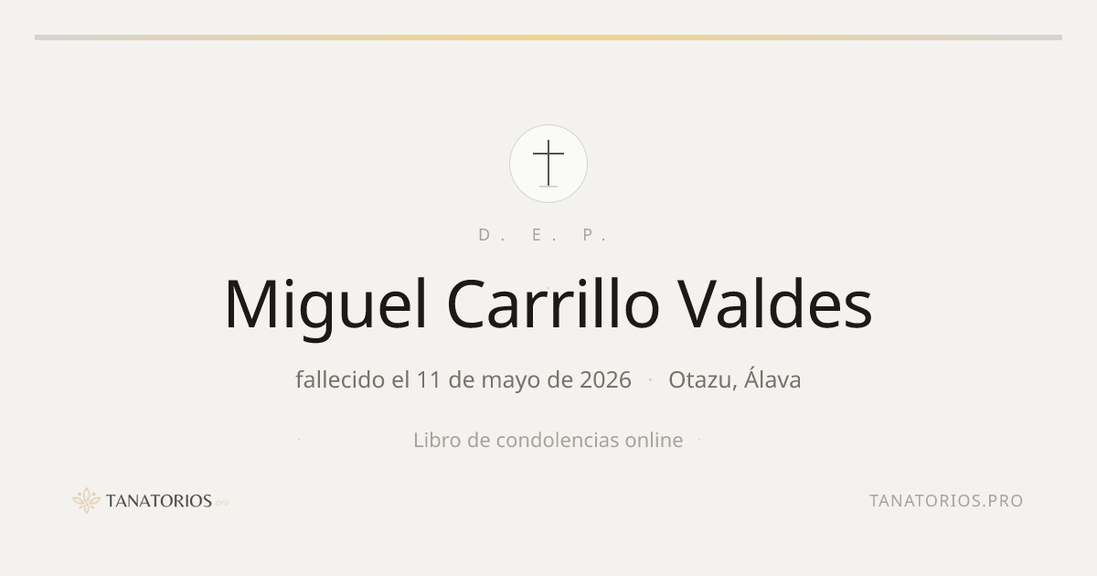 Memorial de Miguel Carrillo  Valdes