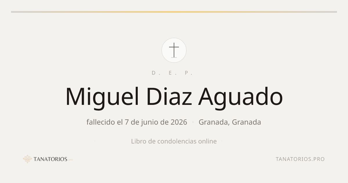 Memorial de Miguel Diaz Aguado