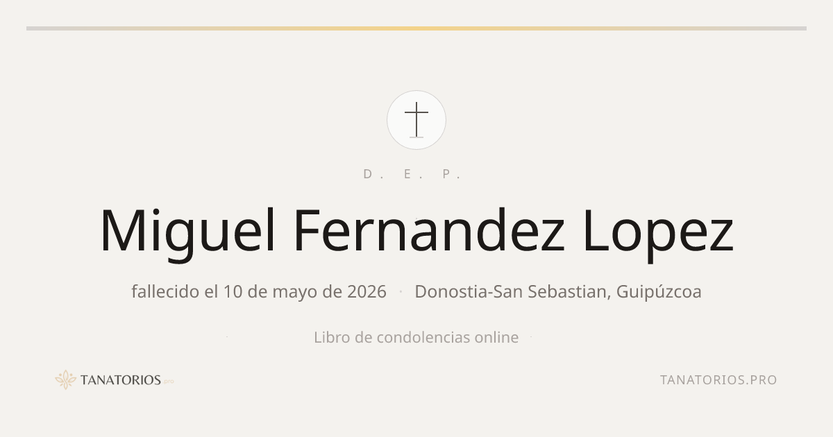 Memorial de Miguel Fernandez Lopez