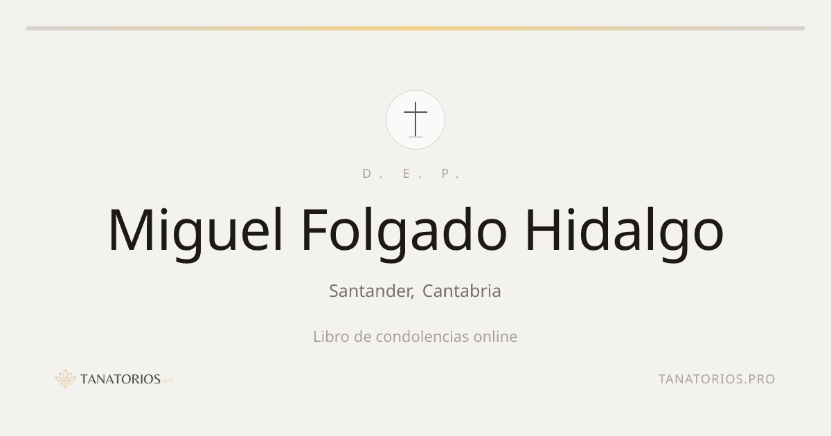 Memorial de Miguel Folgado Hidalgo