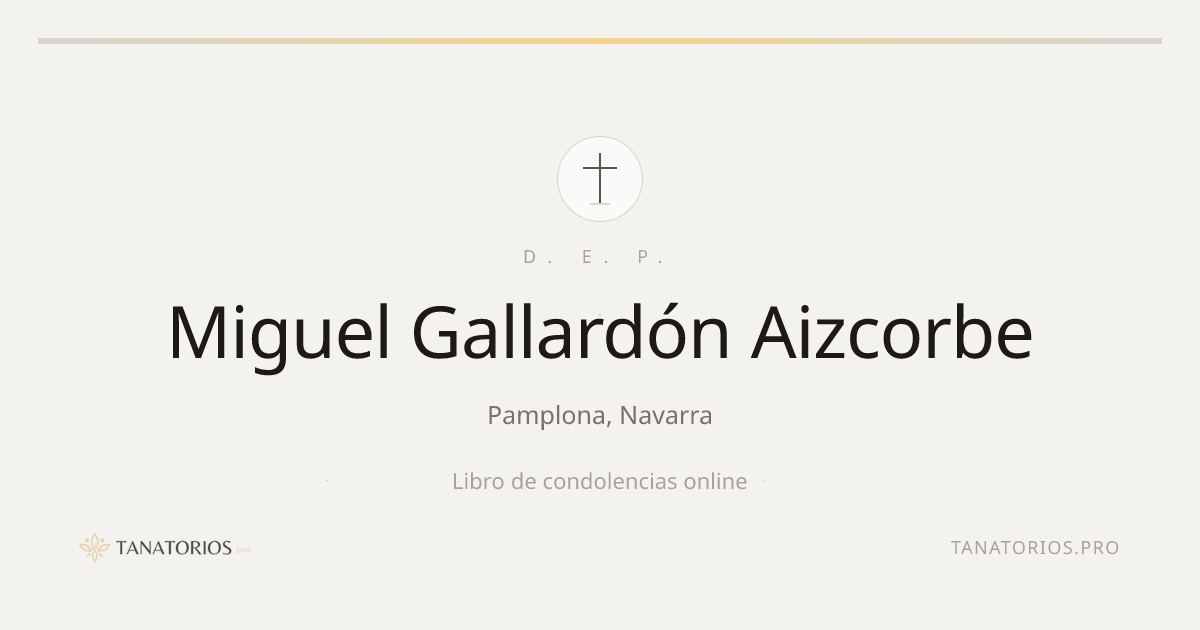 Memorial de Miguel Gallardón Aizcorbe