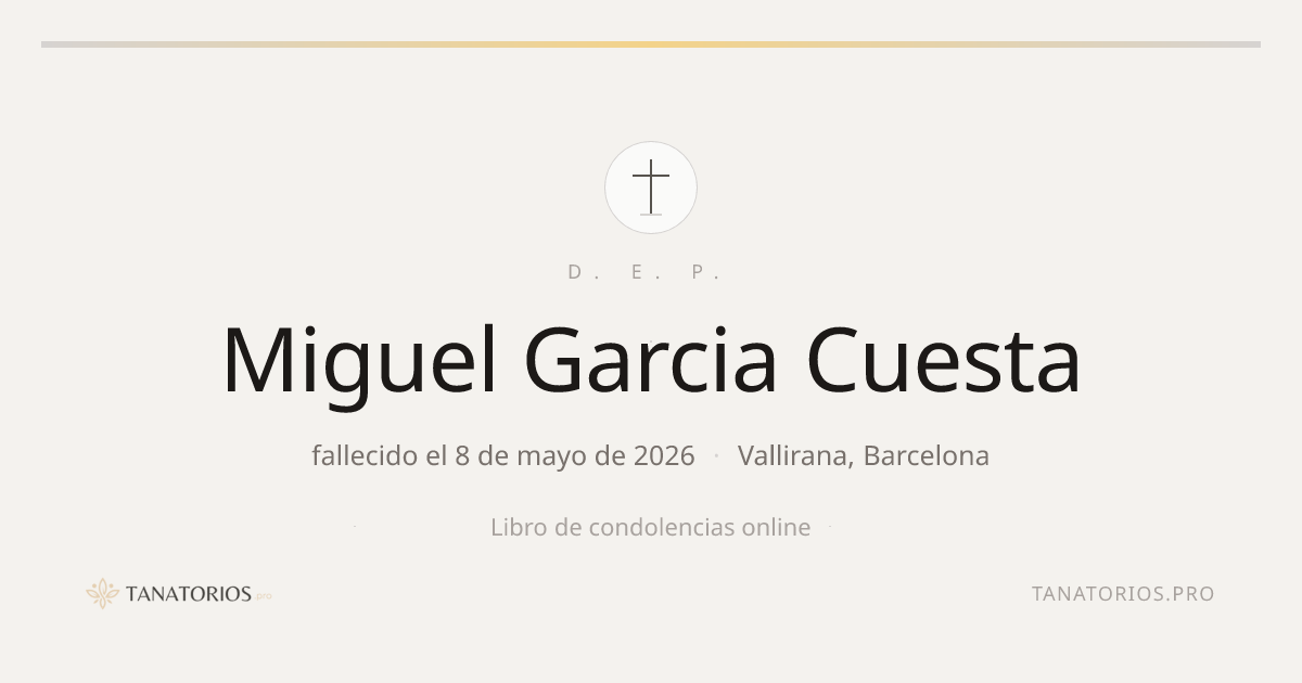 Memorial de Miguel Garcia Cuesta
