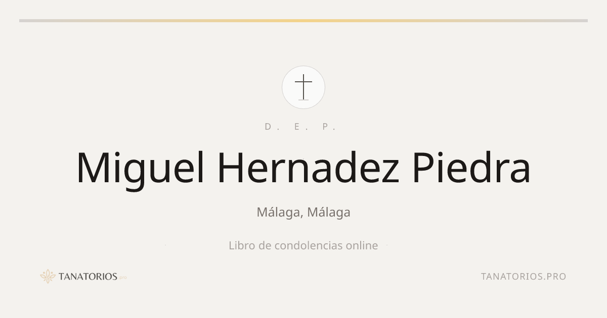 Memorial de Miguel Hernadez Piedra