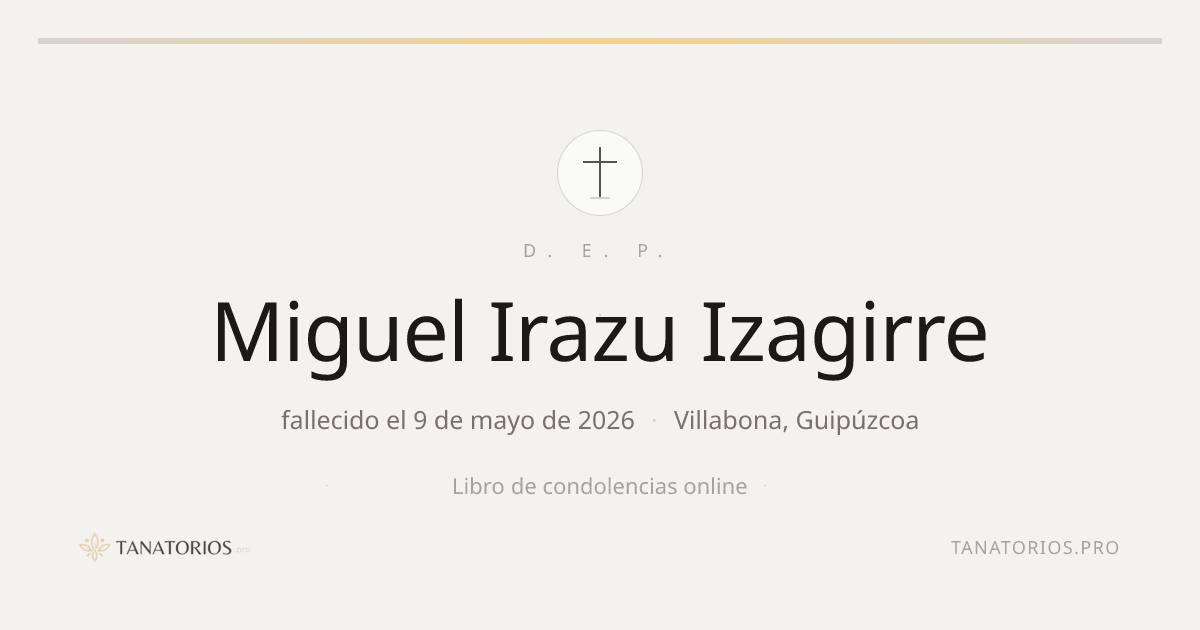Memorial de Miguel Irazu Izagirre