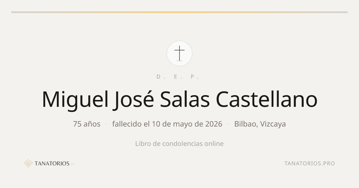Memorial de Miguel José Salas Castellano