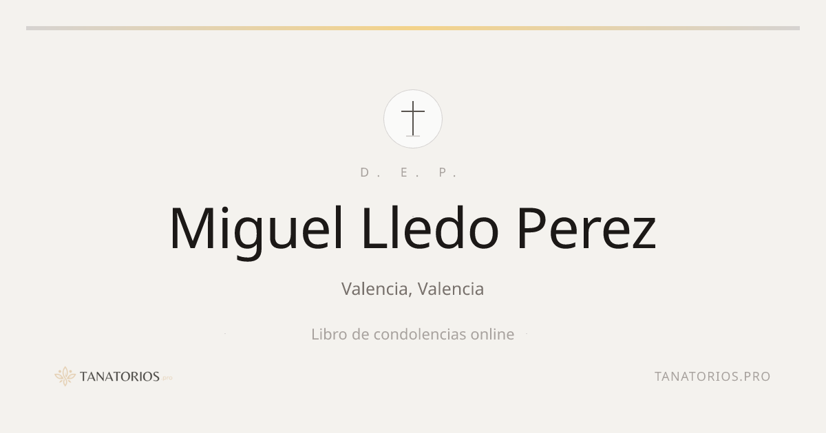 Memorial de Miguel Lledo Perez