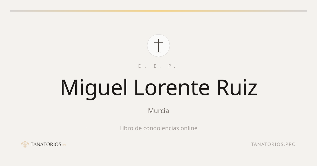 Memorial de Miguel Lorente Ruiz