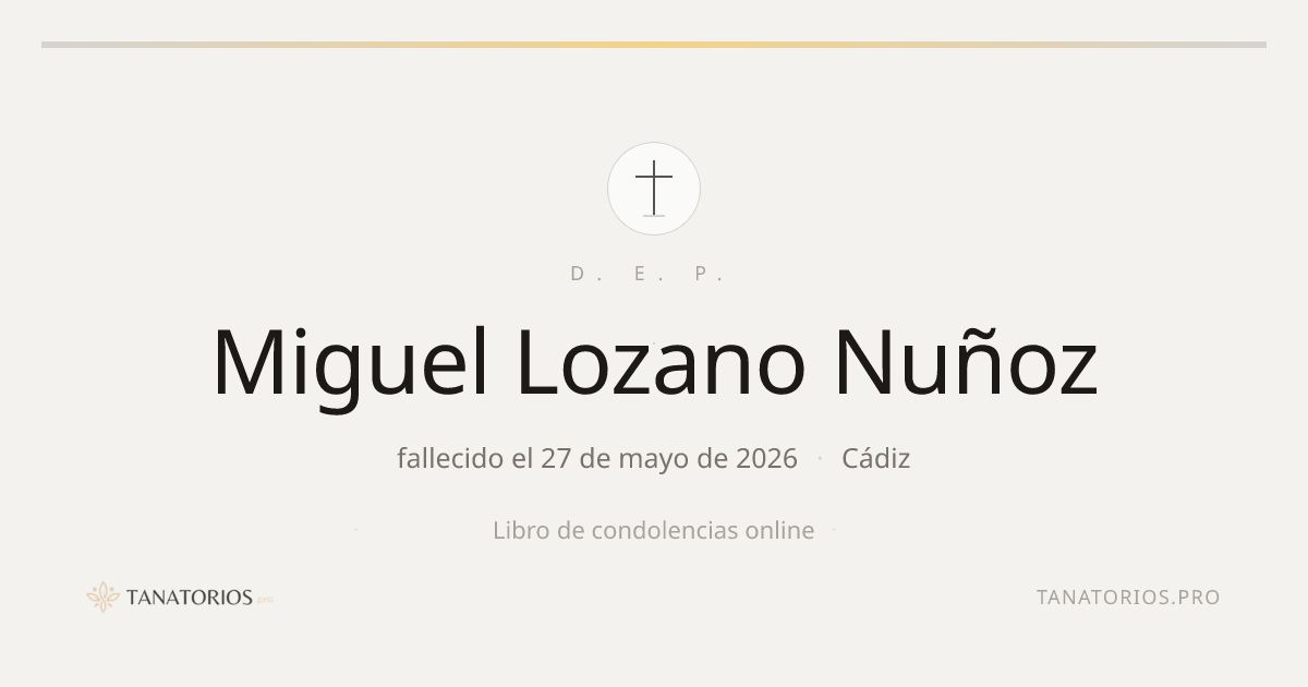 Memorial de Miguel Lozano Nuñoz