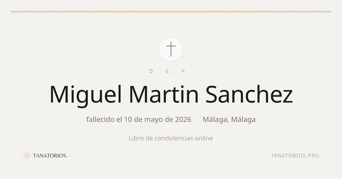 Memorial de Miguel Martin Sanchez