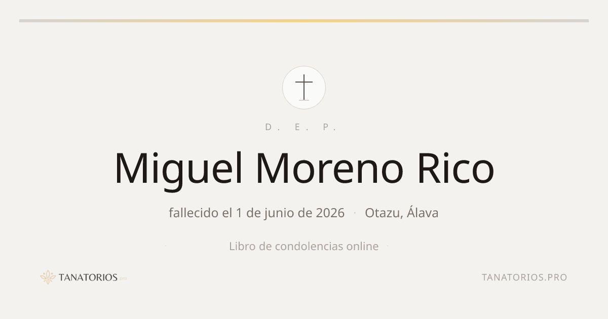 Memorial de Miguel Moreno Rico