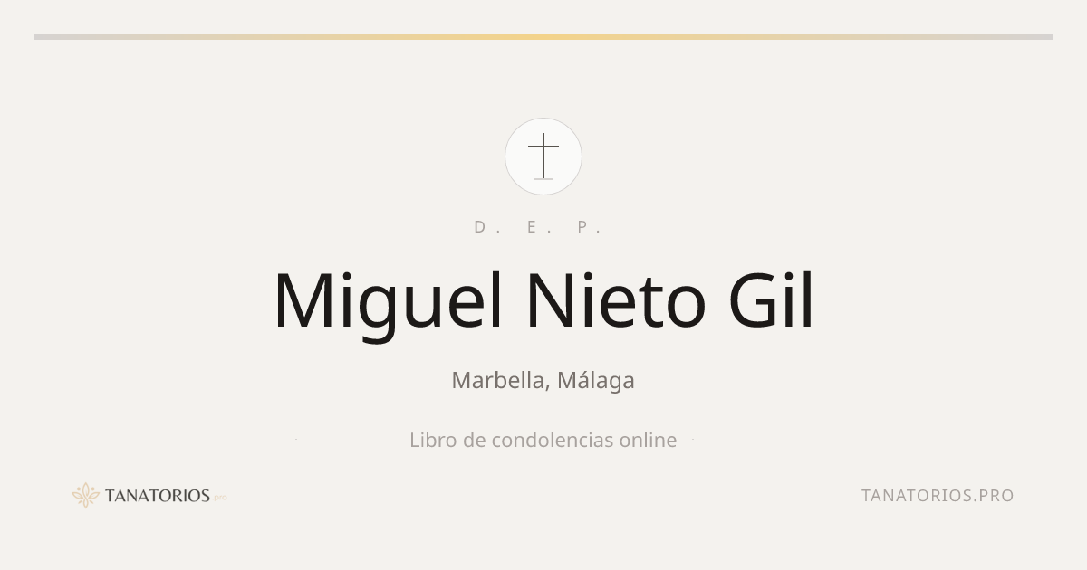 Memorial de Miguel Nieto Gil