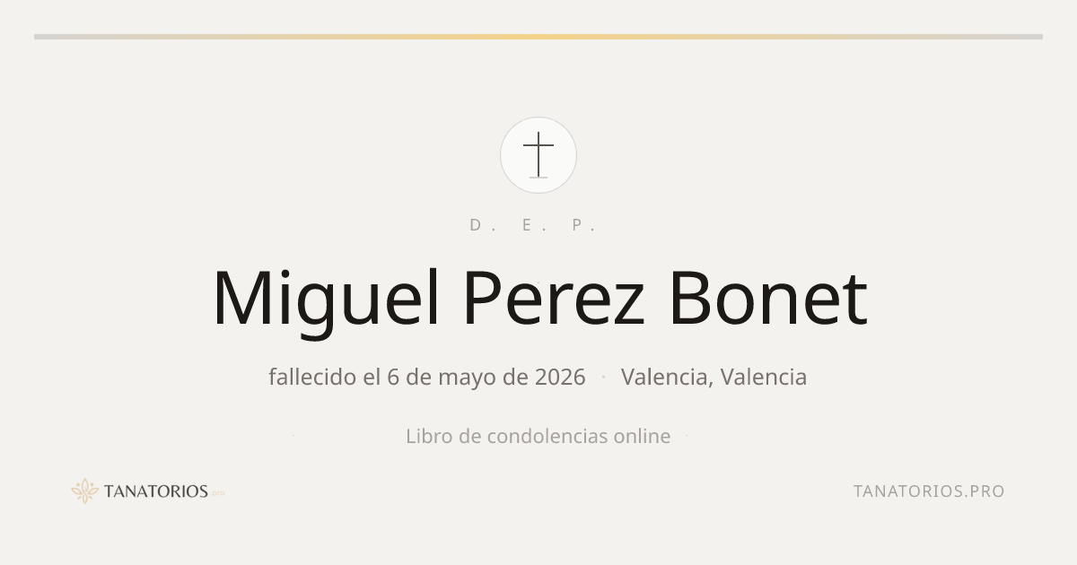 Memorial de Miguel Perez Bonet