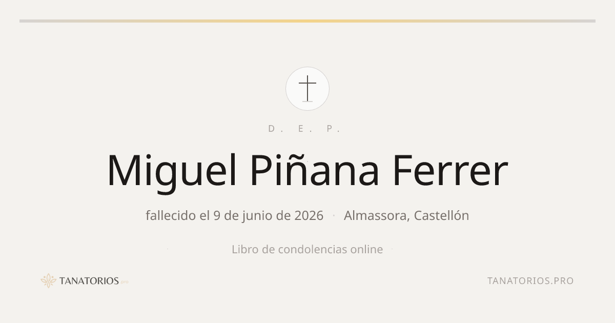 Memorial de Miguel Piñana Ferrer