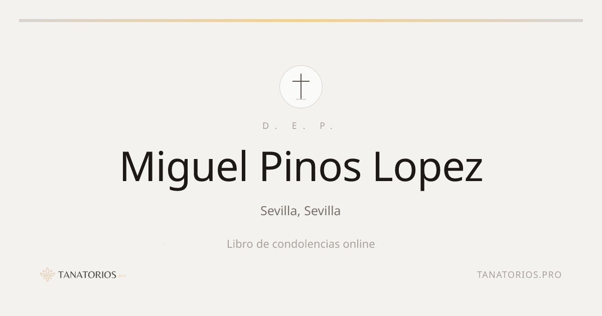 Memorial de Miguel Pinos Lopez
