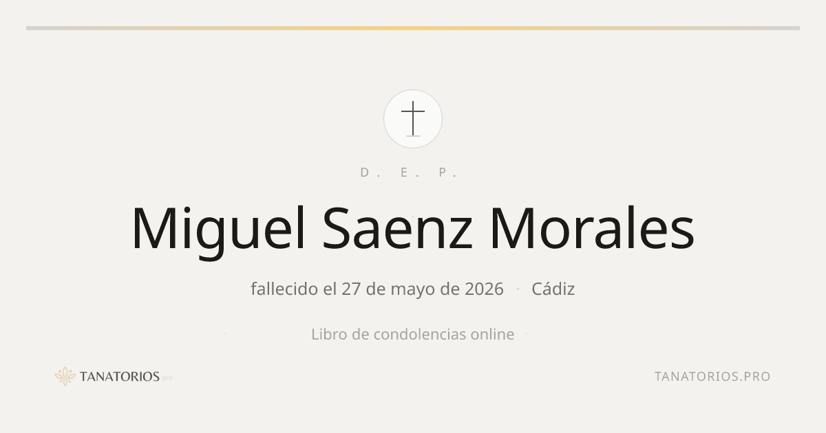 Memorial de Miguel Saenz Morales