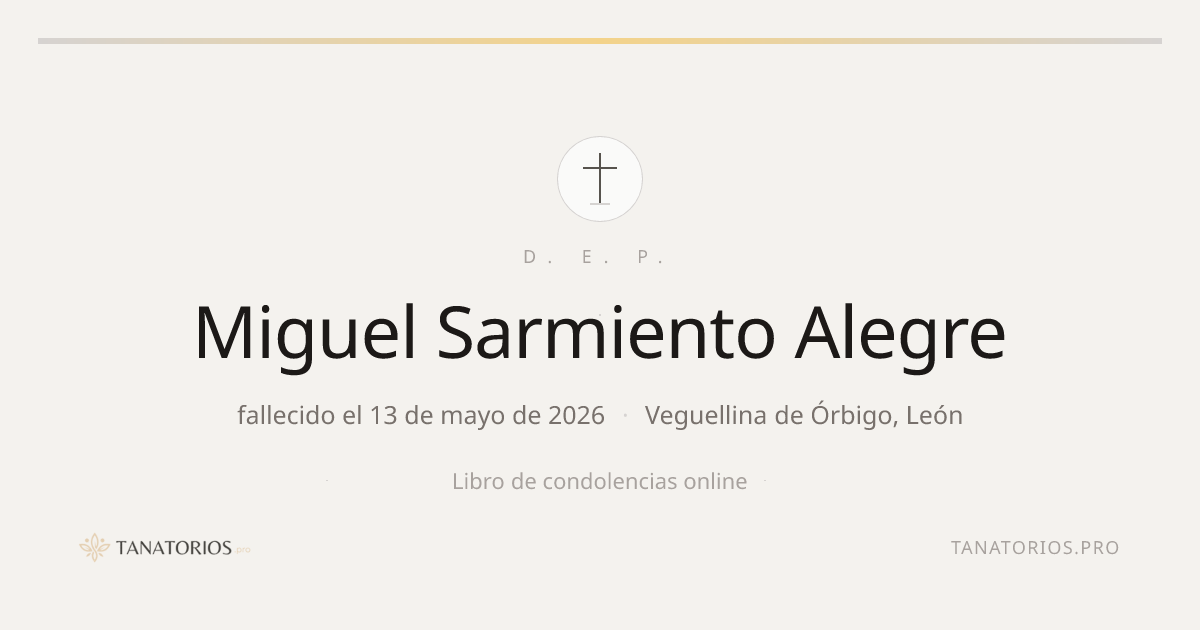Memorial de Miguel Sarmiento Alegre