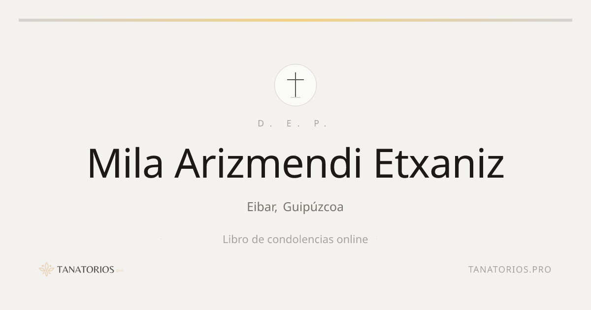 Memorial de Mila Arizmendi Etxaniz