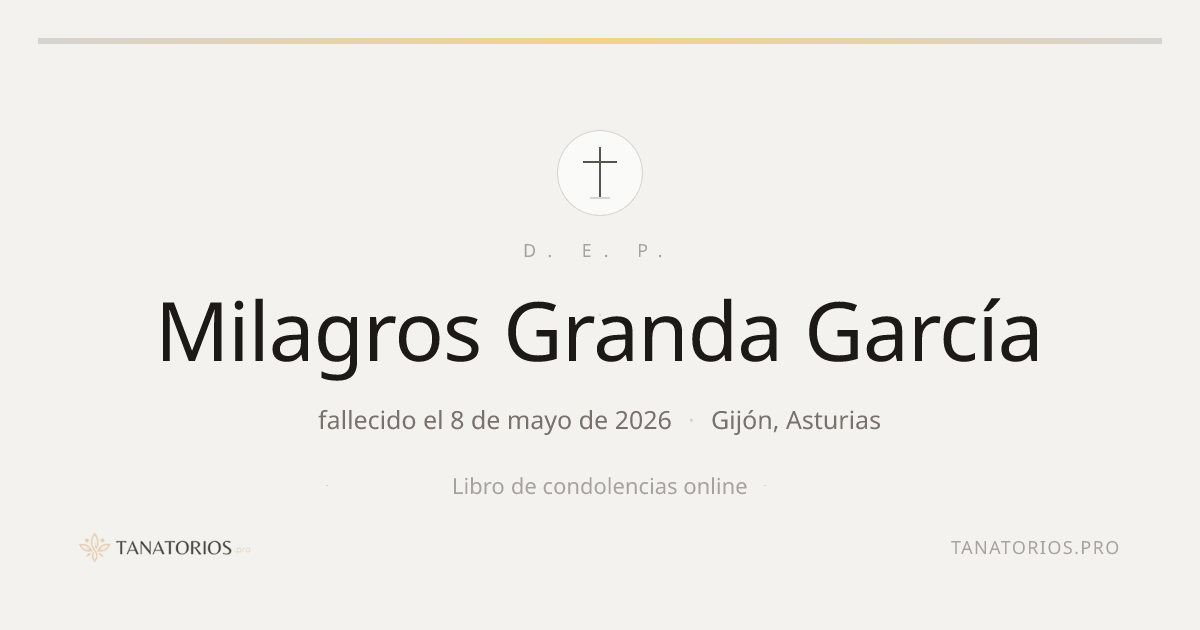 Memorial de Milagros Granda García