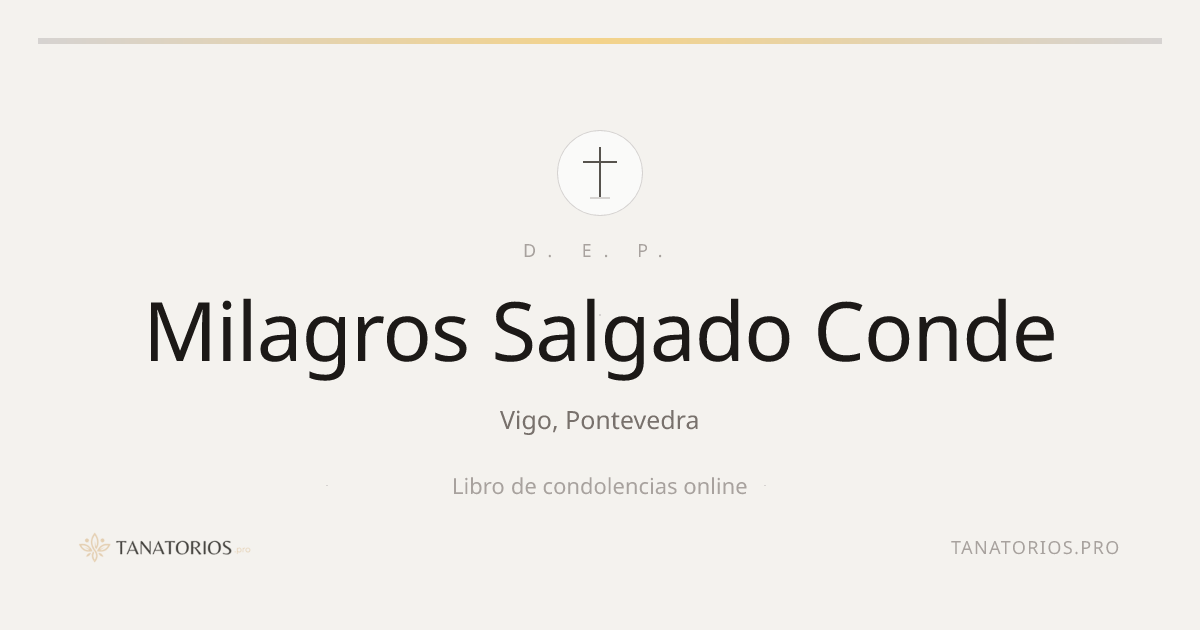 Memorial de Milagros Salgado Conde
