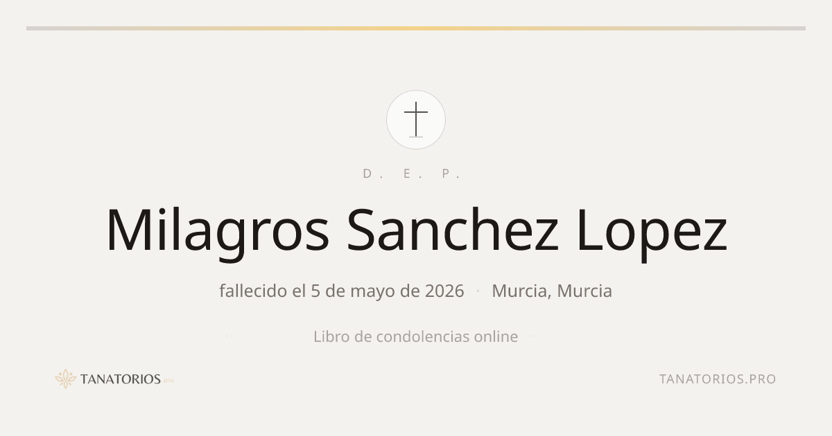 Memorial de Milagros Sanchez Lopez