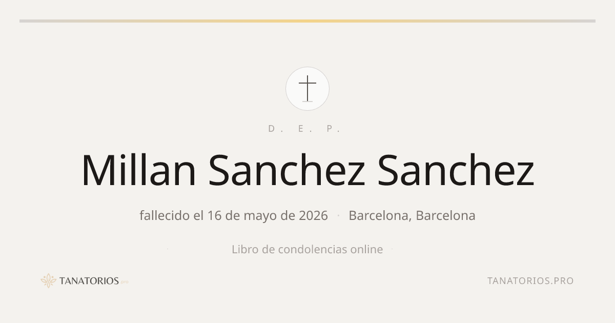 Memorial de Millan Sanchez Sanchez