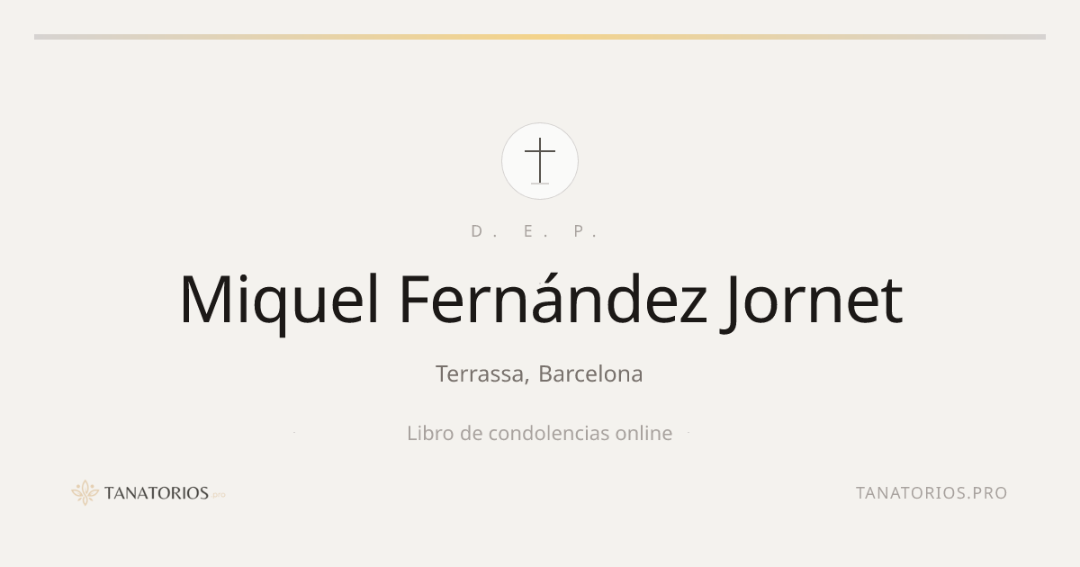 Memorial de Miquel Fernández Jornet