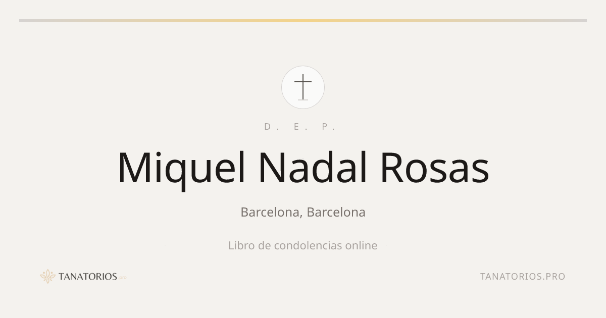 Memorial de Miquel Nadal Rosas