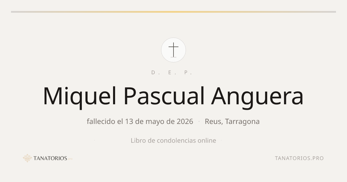 Memorial de Miquel Pascual Anguera