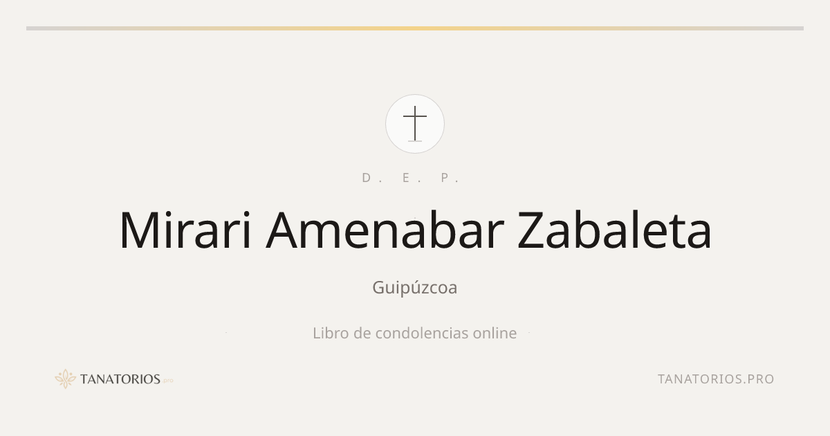 Memorial de Mirari Amenabar Zabaleta