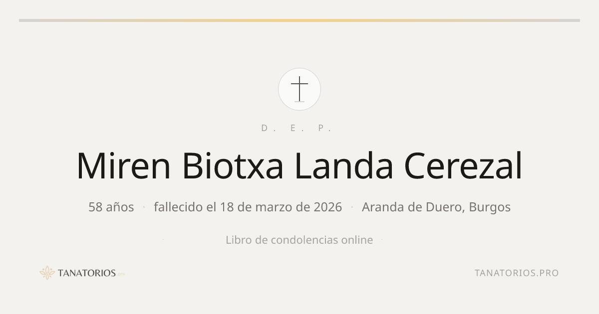 Memorial de Miren Biotxa Landa Cerezal