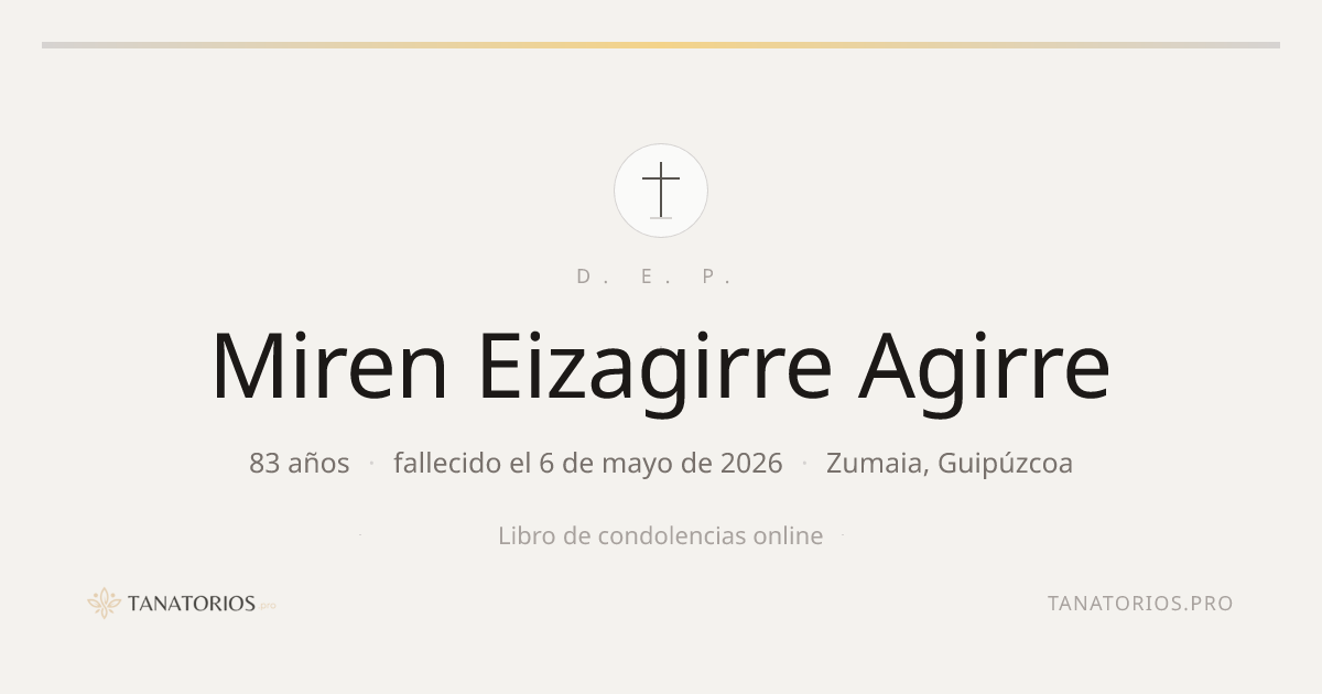 Memorial de Miren Eizagirre Agirre
