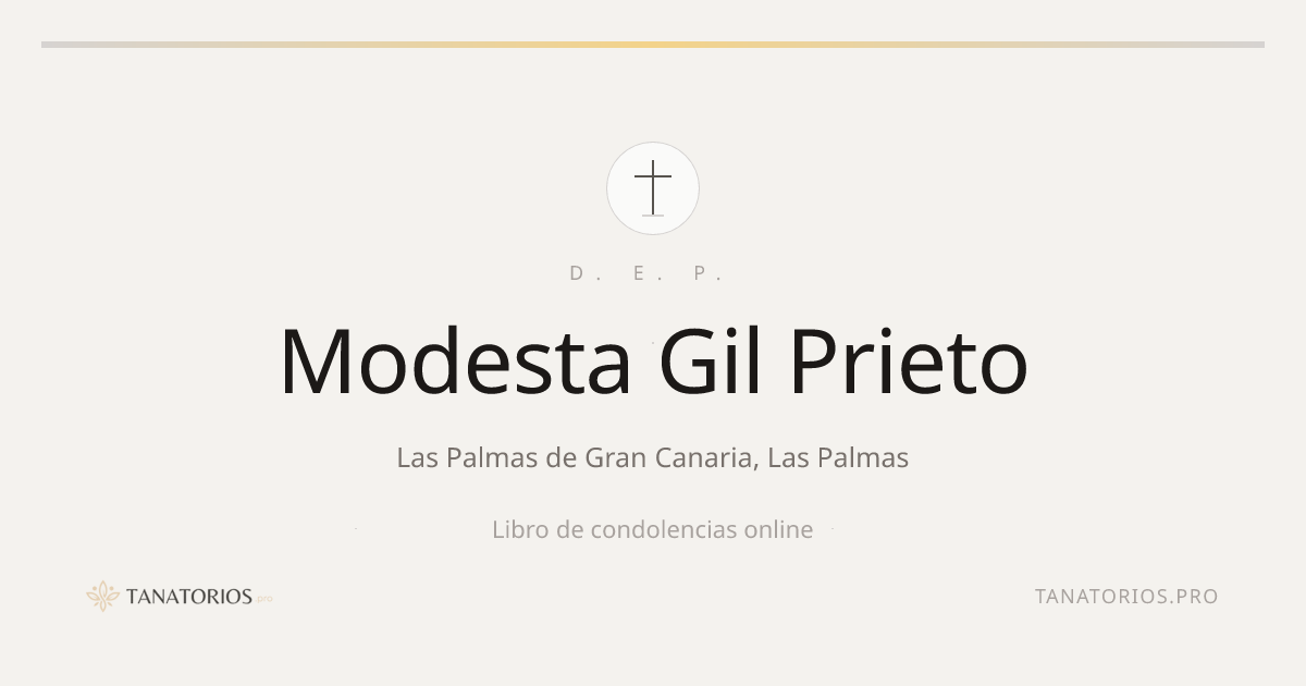 Memorial de Modesta Gil Prieto